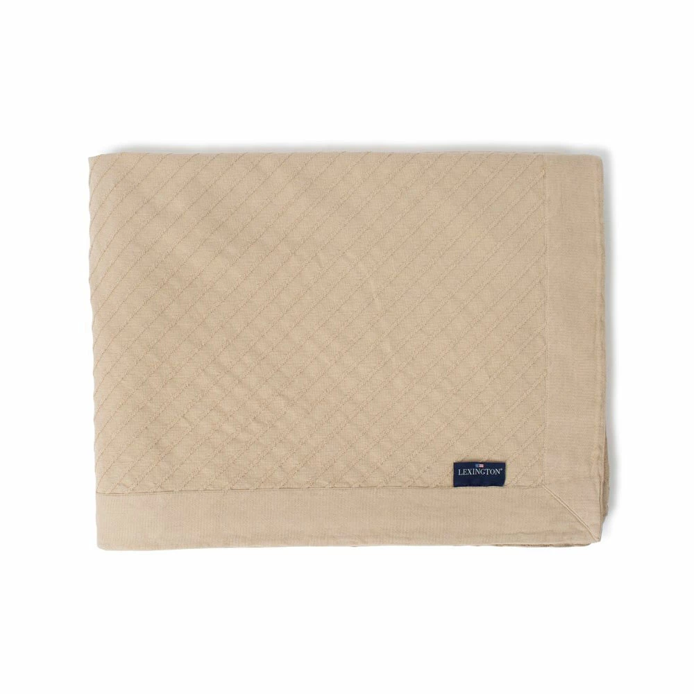 Lexington Diagonal Structured Tagesdecke Beige 160x240 Cm