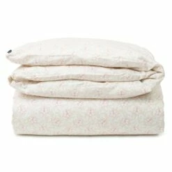 Lexington Flower Print Bettbezug Beige / Rosa 220x220 Cm