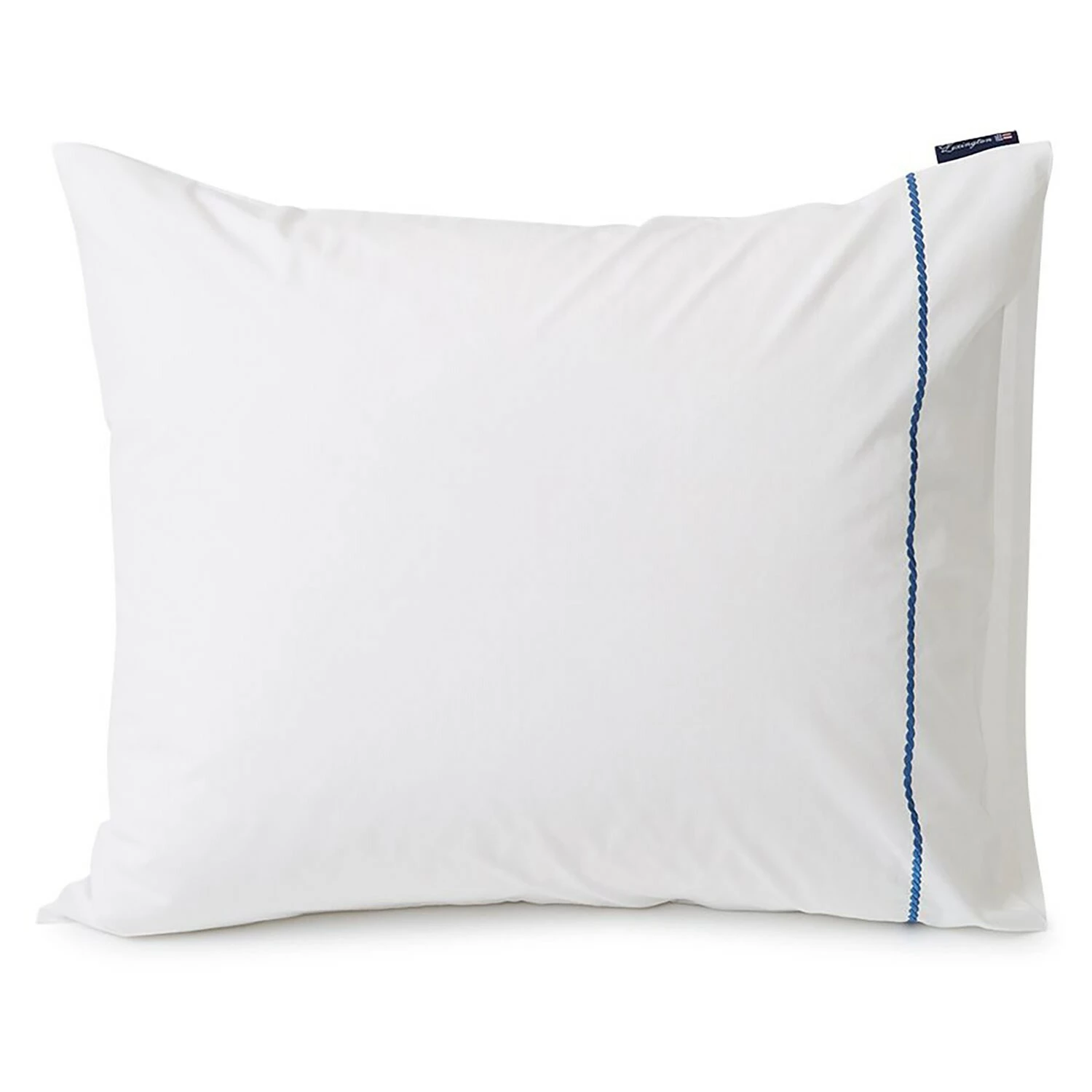 Lexington Rope Deco Embroidered Cotton Poplin Kissenbezug, 50x60 Cm