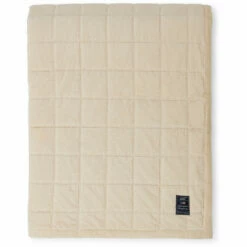 Lexington Quilted Cotton Velvet Tagesdecke 160x240 Cm, Hellbeige