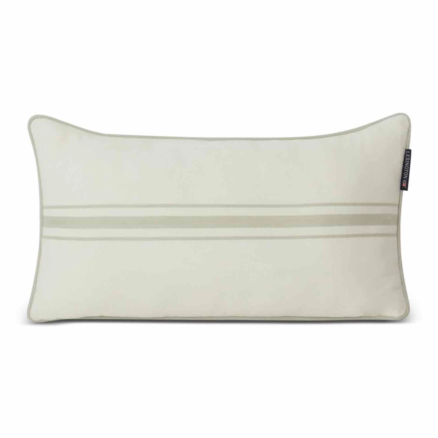 Lexington Small Center Striped Kissenbezug 30x50 Cm, Weiß