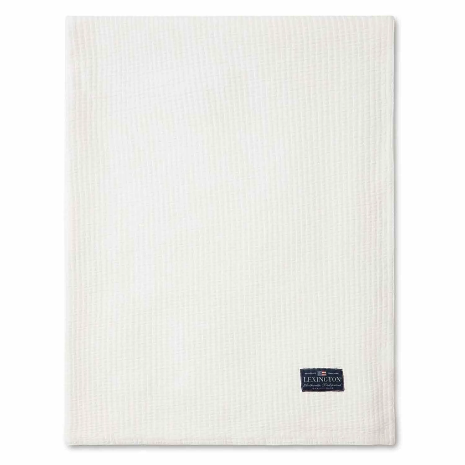 Lexington Stripe Quilted Cotton Tagesdecke Weiß, 160x240 Cm