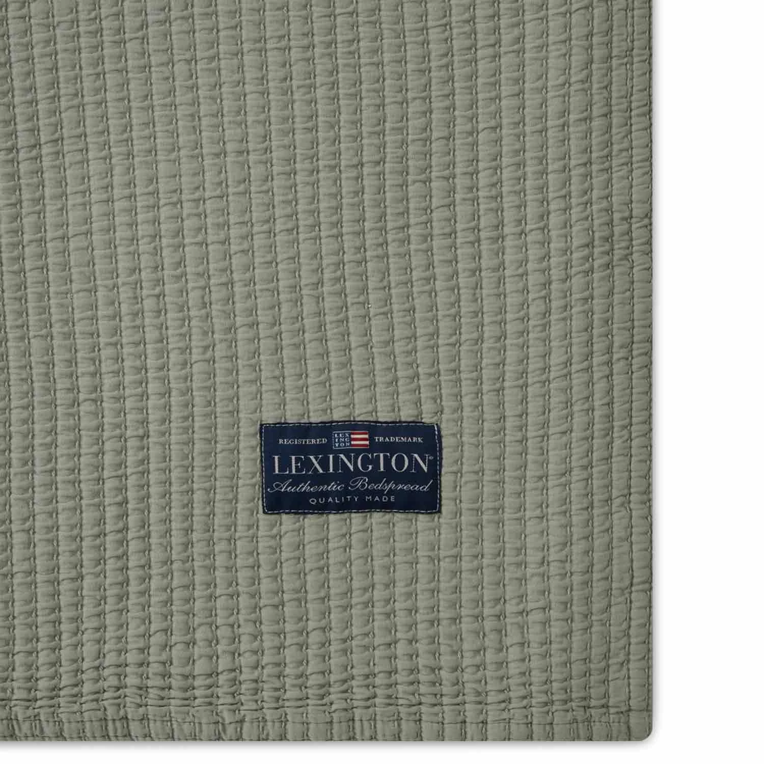 Lexington Stripe Quilted Cotton Tagesdecke Grün, 160x240 Cm – Bild 2