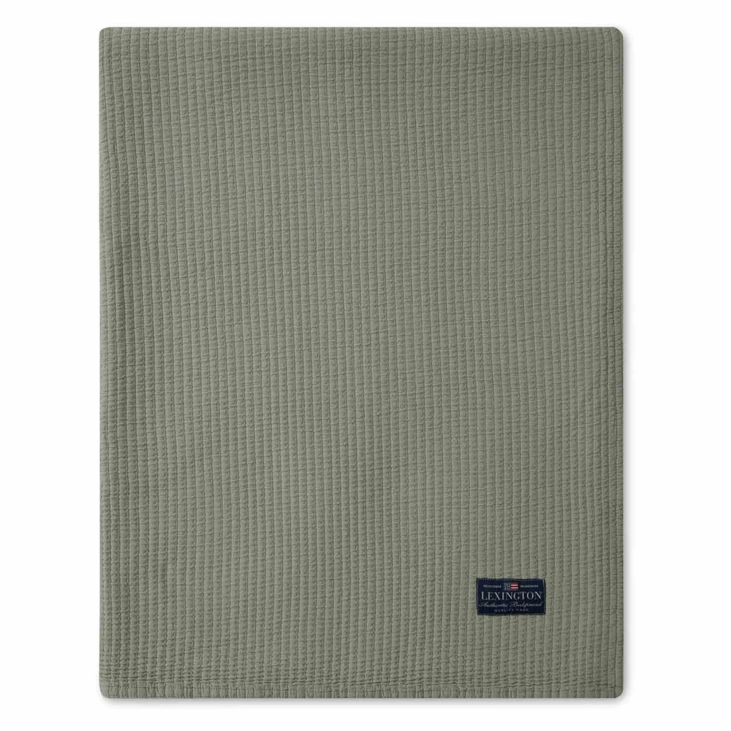 Lexington Stripe Quilted Cotton Tagesdecke Grün, 260x240 Cm