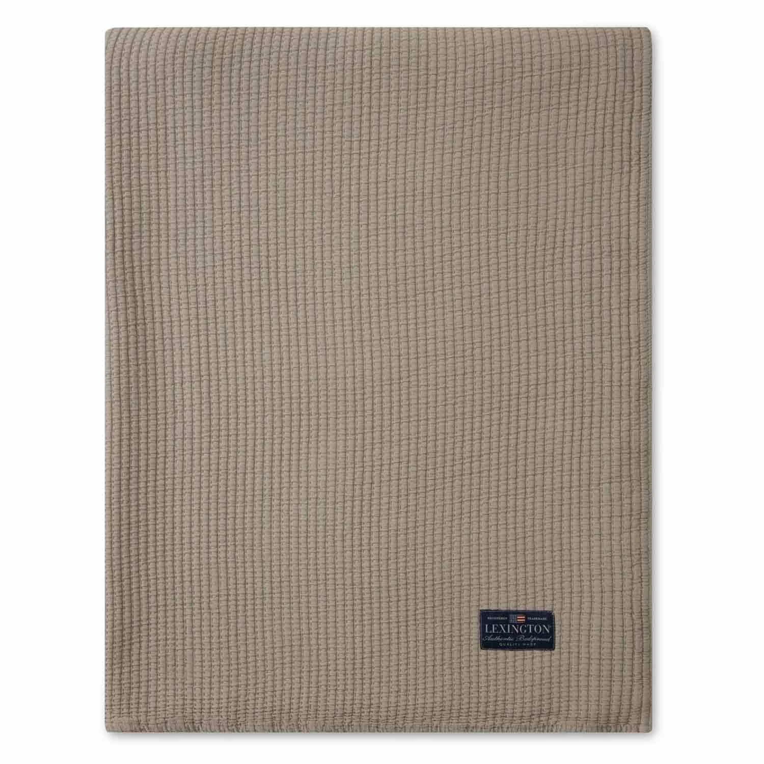 Lexington Stripe Quilted Cotton Tagesdecke Grau, 160x240 Cm