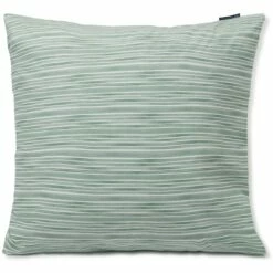 Lexington Striped Cotton Poplin Kissenbezug 65x65 Cm, Grün / Weiß