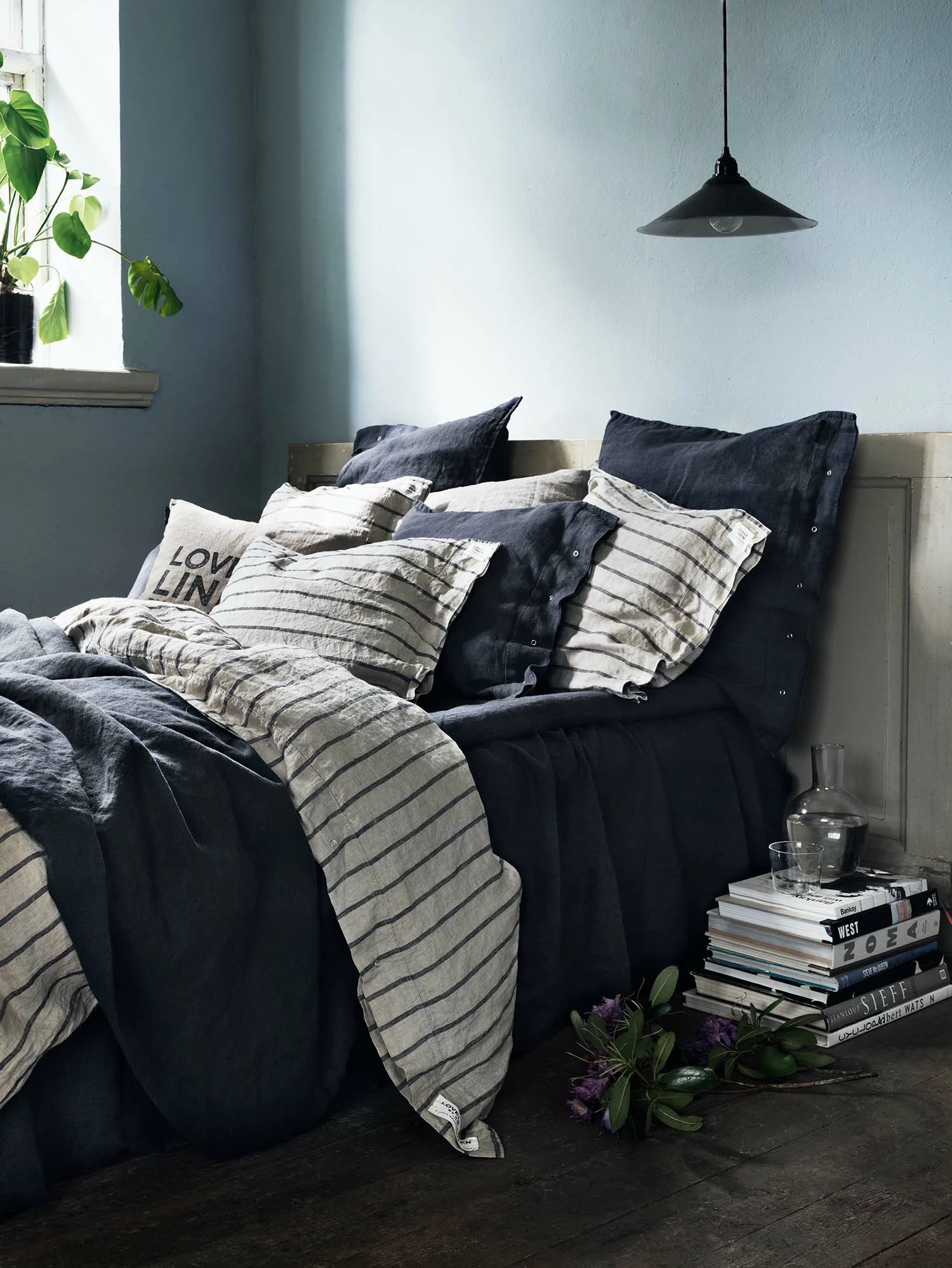 Misty Bettdeckenbezug 150x210 Cm, Black Stripe – Bild 2