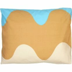 Marimekko Lokki Kissenbezug 50x60 Cm, Beige / Weiß / Blau