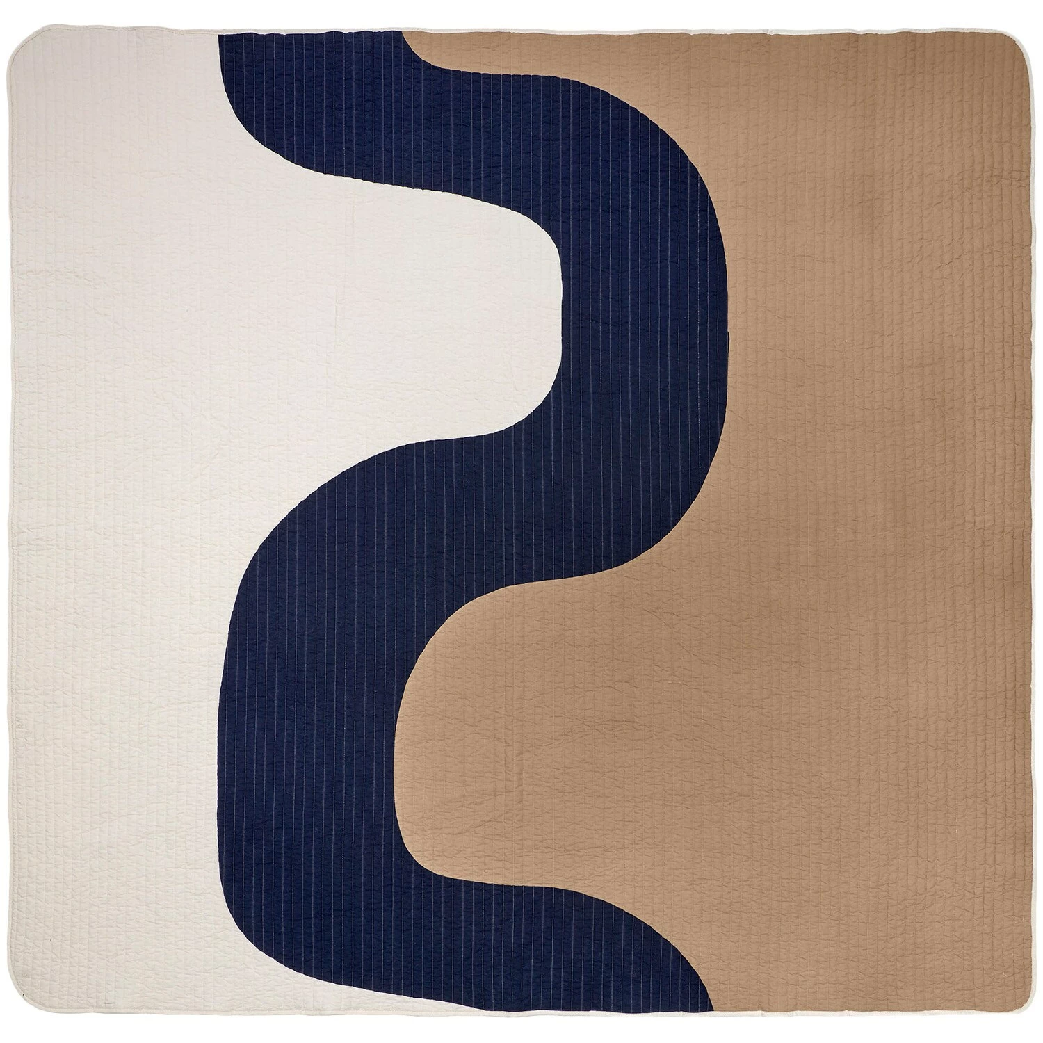 Marimekko Seireeni Tagesdecke 260x234 Cm, Dunkelblau/Beige / Off-white – Bild 2