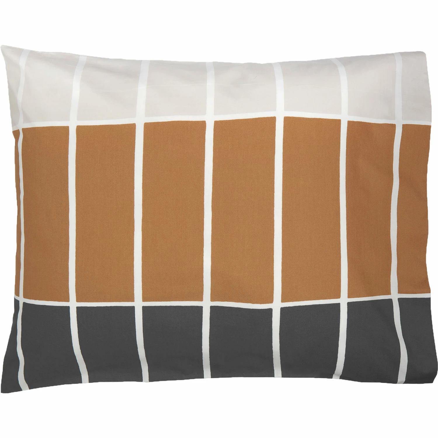 Marimekko Tiiliskivi Kissenbezug 50x60 Cm, Beige / Charcoal / Dunkelbraun