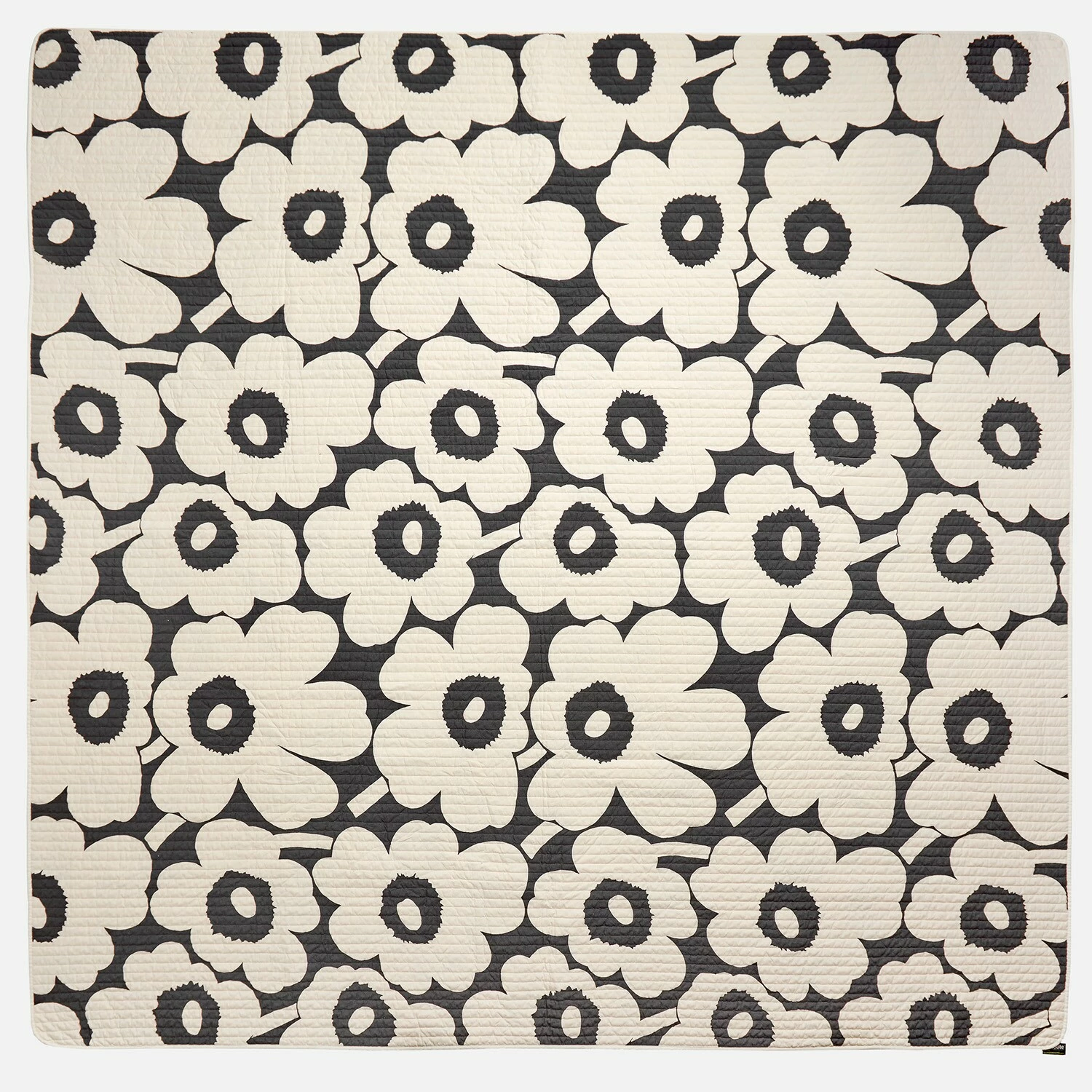 Marimekko Unikko Tagesdecke 260x260 Cm Altweiß/Charcoal – Bild 2
