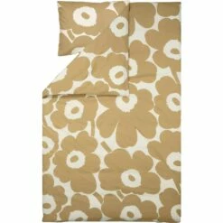 Marimekko Unikko Bettdeckenbezug Cotton / Beige, 150x210 Cm