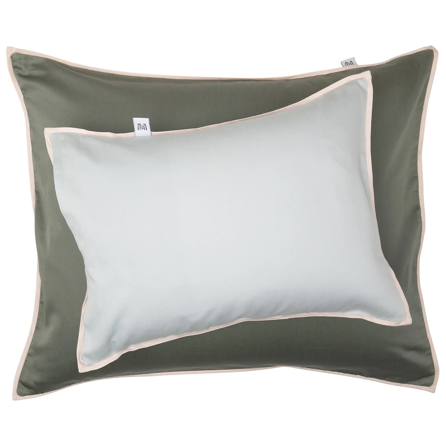 Mille Notti Duetto Kissenbezug Grün/Hellblau, 50x70 Cm – Bild 3