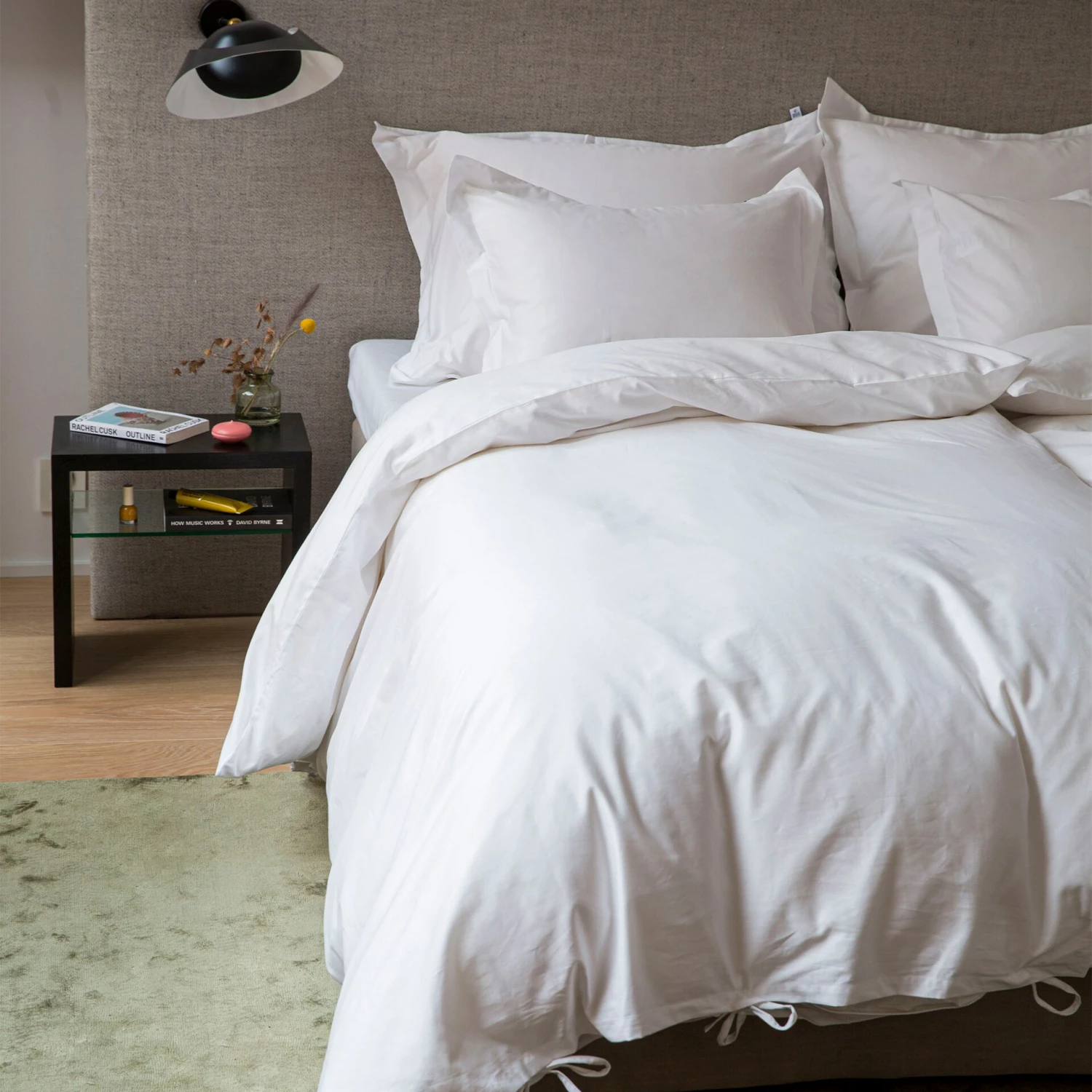 Mille Notti Satina Bettdeckenbezug Öko Weiß, 220x220 Cm – Bild 2