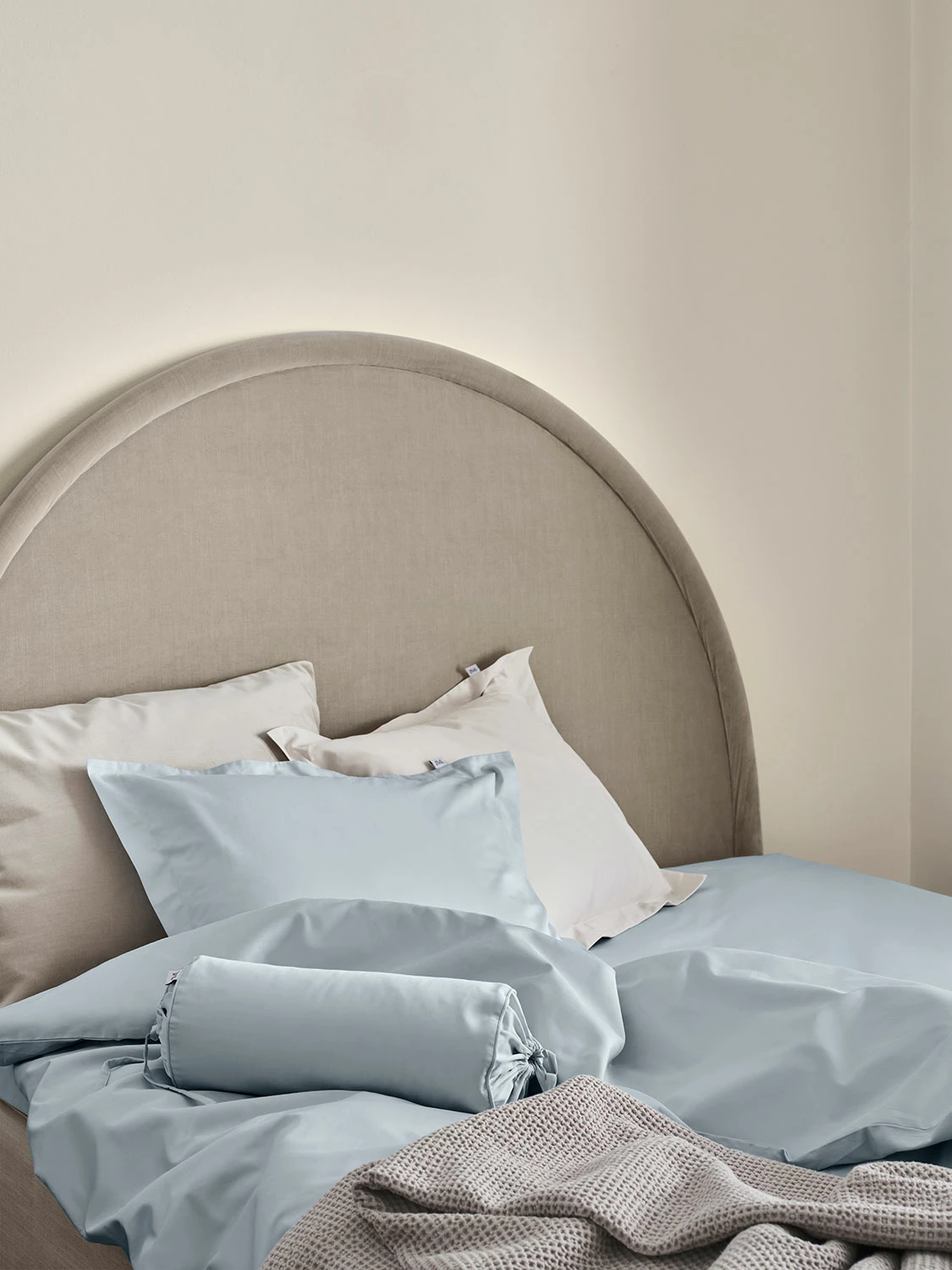 Mille Notti Satina Bettbezug Hellblau, 150x210 Cm – Bild 3