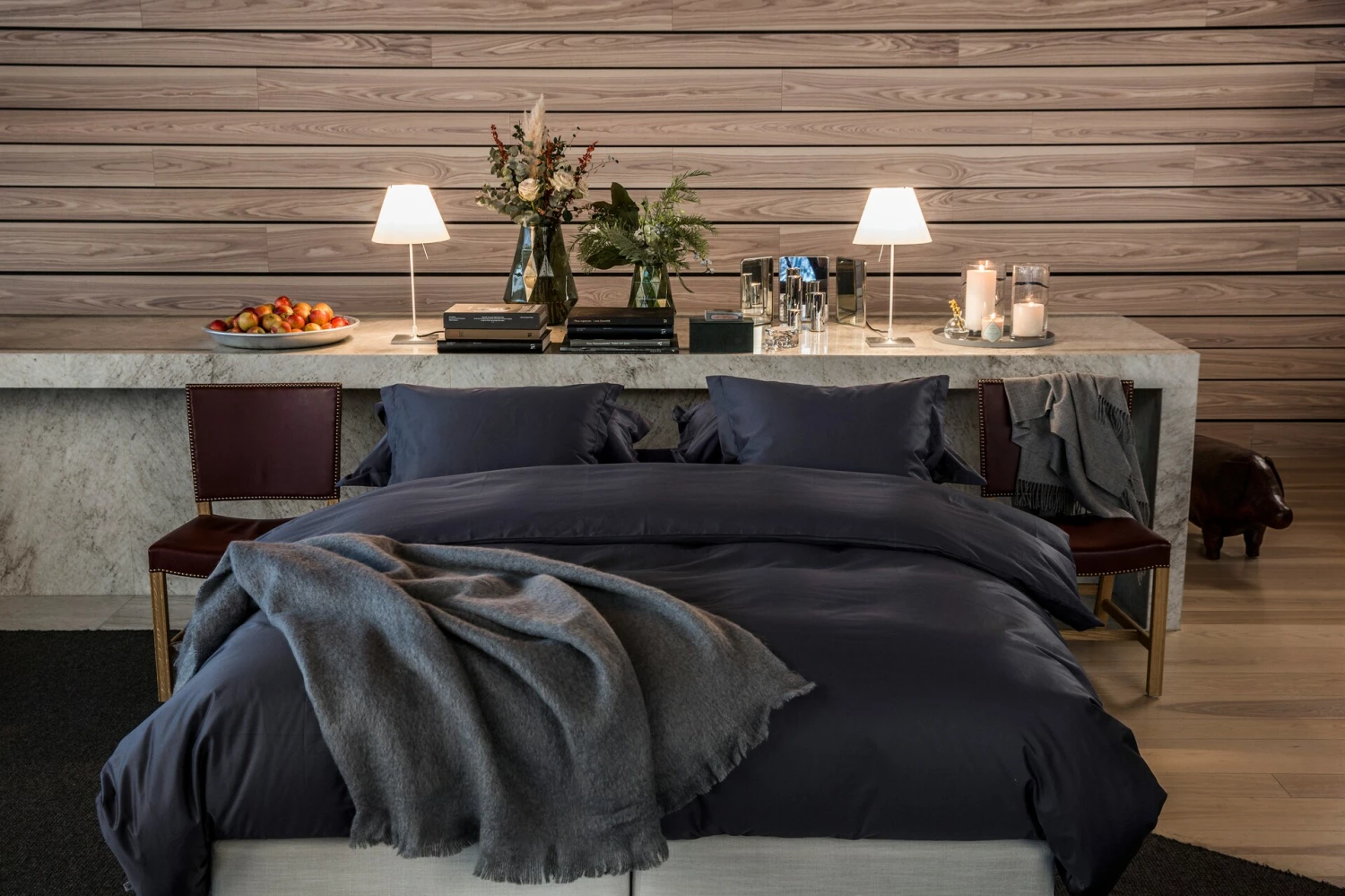 Mille Notti Satina Kissenbezug Dunkelgrau, 60x63 Cm – Bild 5