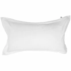 Mille Notti Satina Kissenbezug Öko Weiß, 50x90 Cm