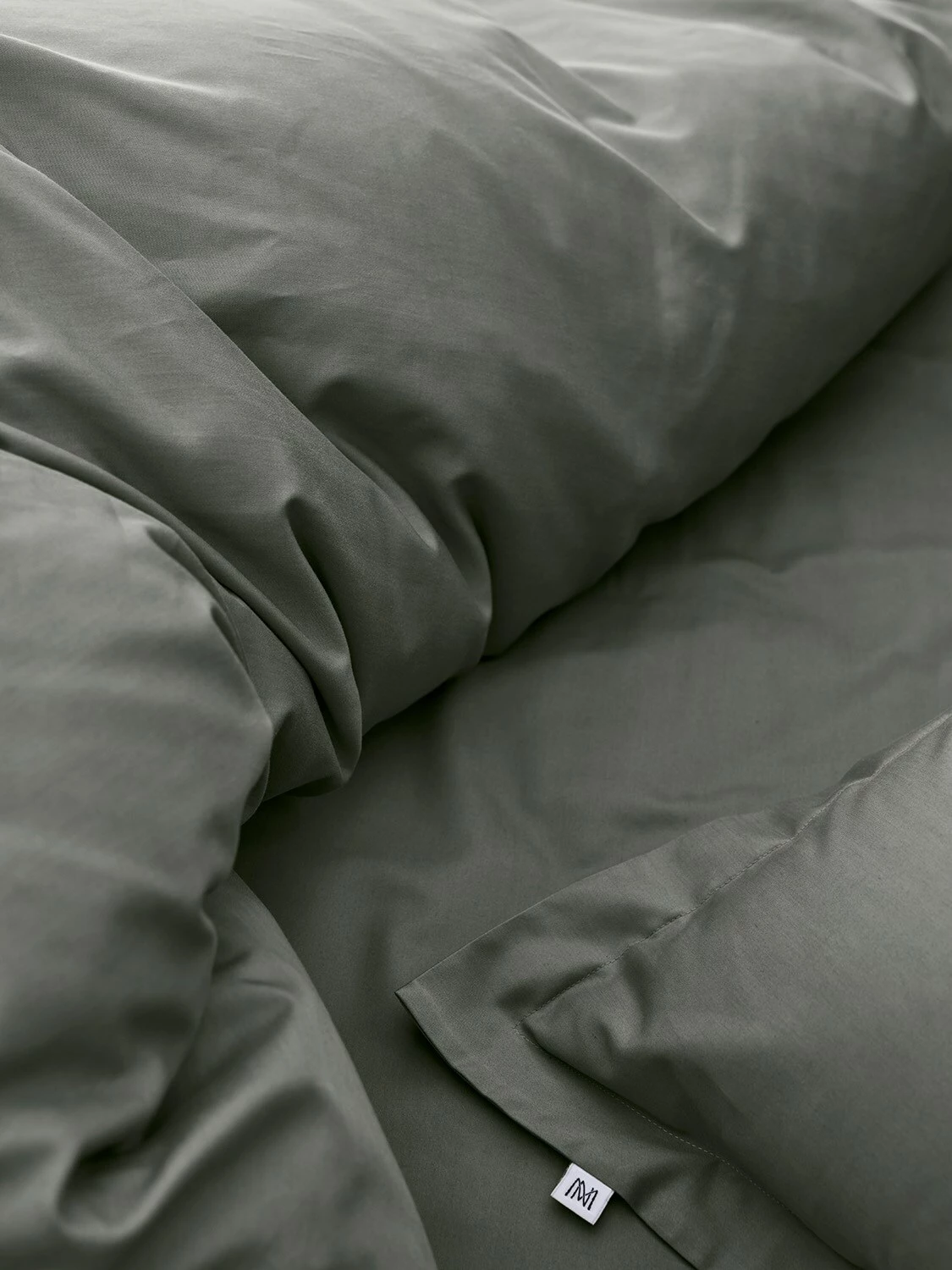 Mille Notti Satina Bettbezug Grün, 220x220 Cm – Bild 2