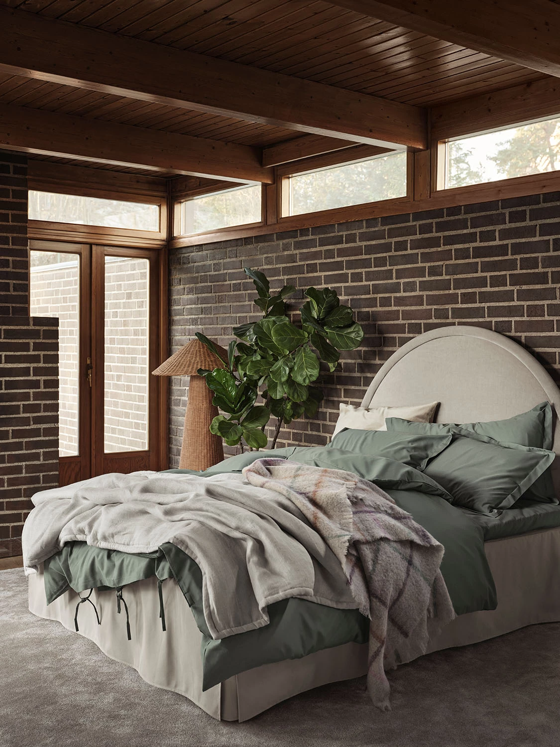 Mille Notti Satina Bettbezug Grün, 150x210 Cm – Bild 3