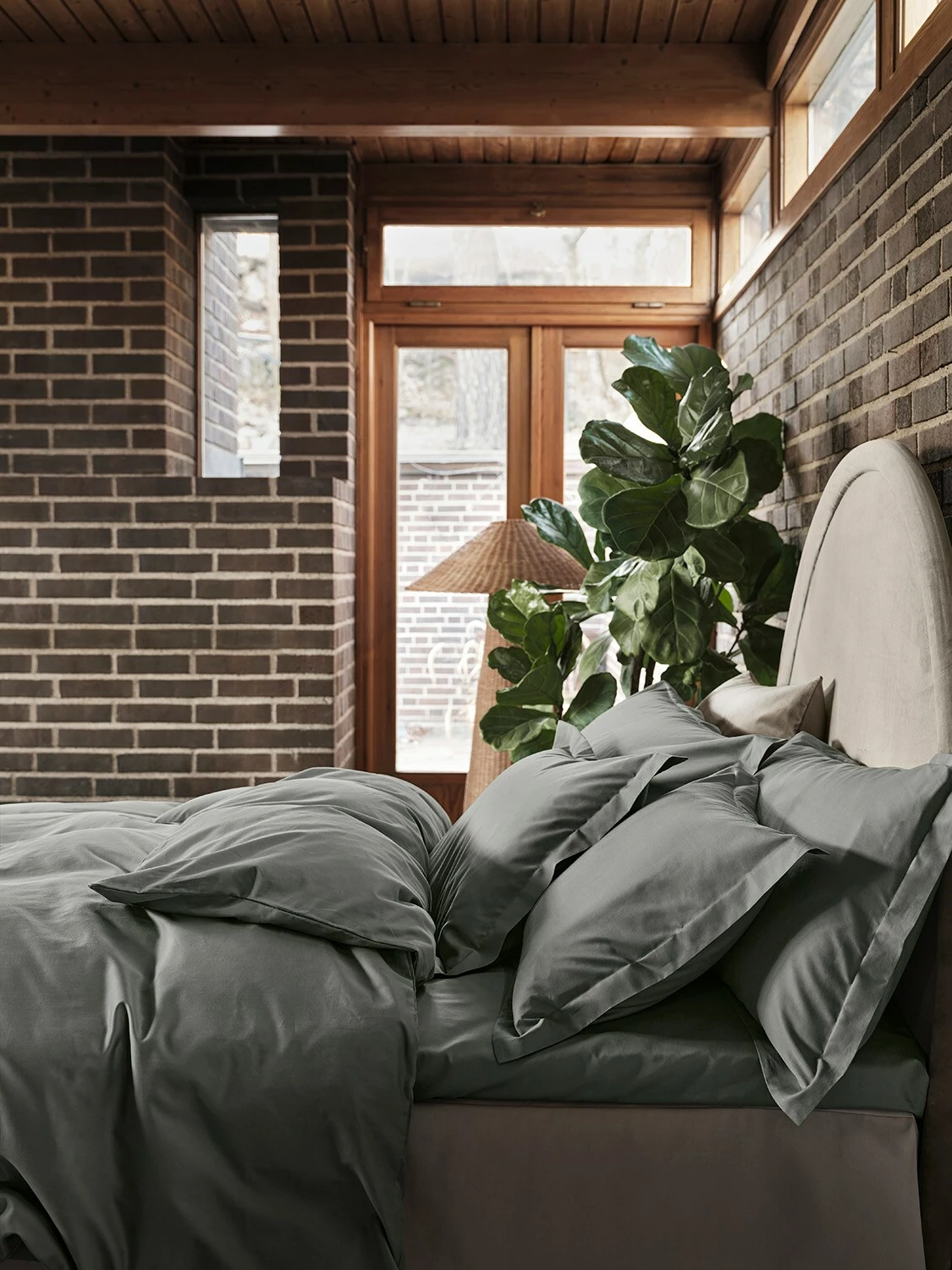 Mille Notti Satina Bettbezug Grün, 150x210 Cm – Bild 4