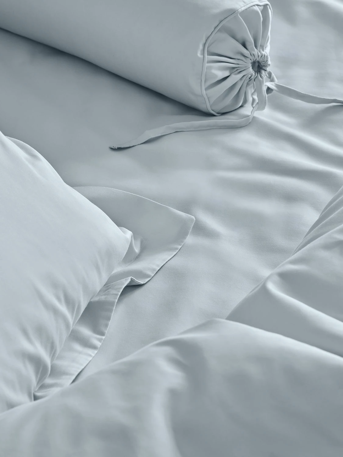 Mille Notti Satina Kissenbezug Hellblau, 50x70 Cm – Bild 3