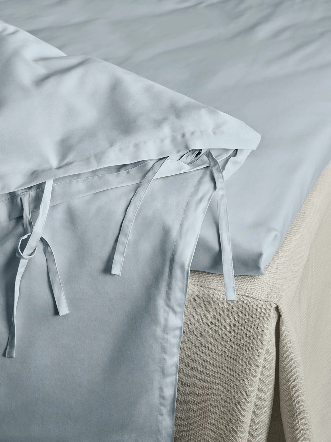 Mille Notti Satina Kissenbezug Hellblau, 50x70 Cm – Bild 6