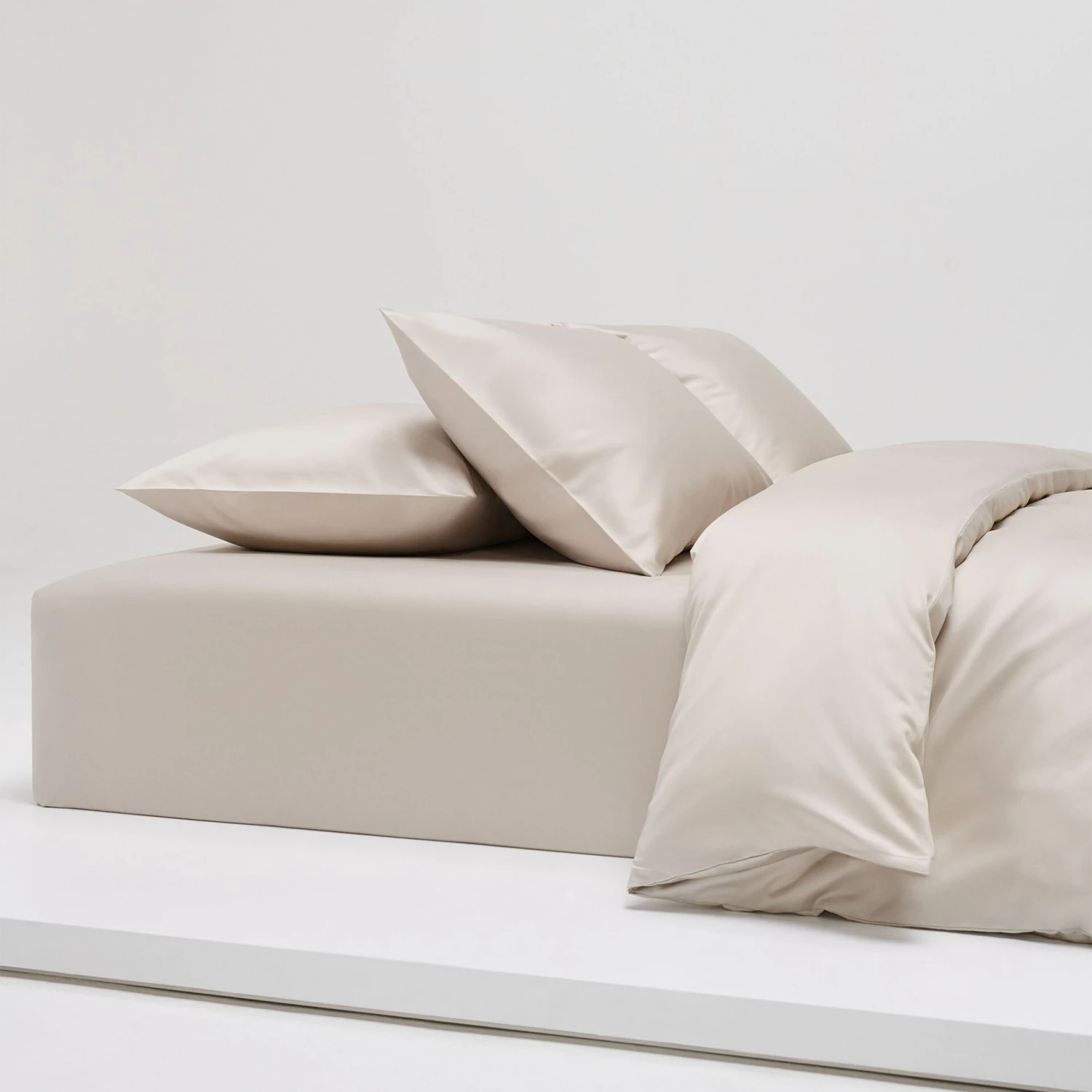 Shade Spannbetttuch Nordic Greige, 105x200 Cm – Bild 2