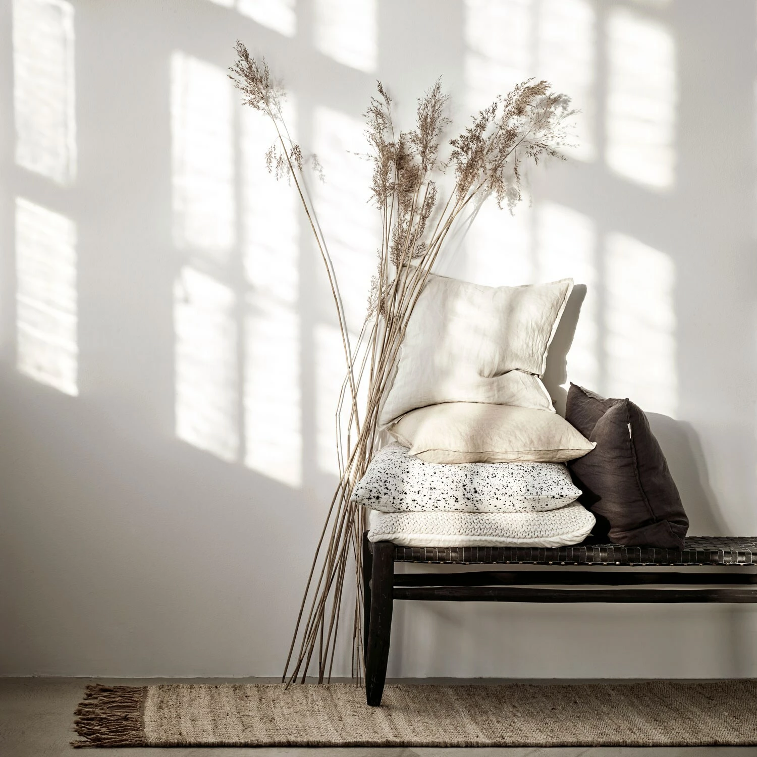 Linen Kissenbezug 65x65 Cm, Carbon – Bild 3