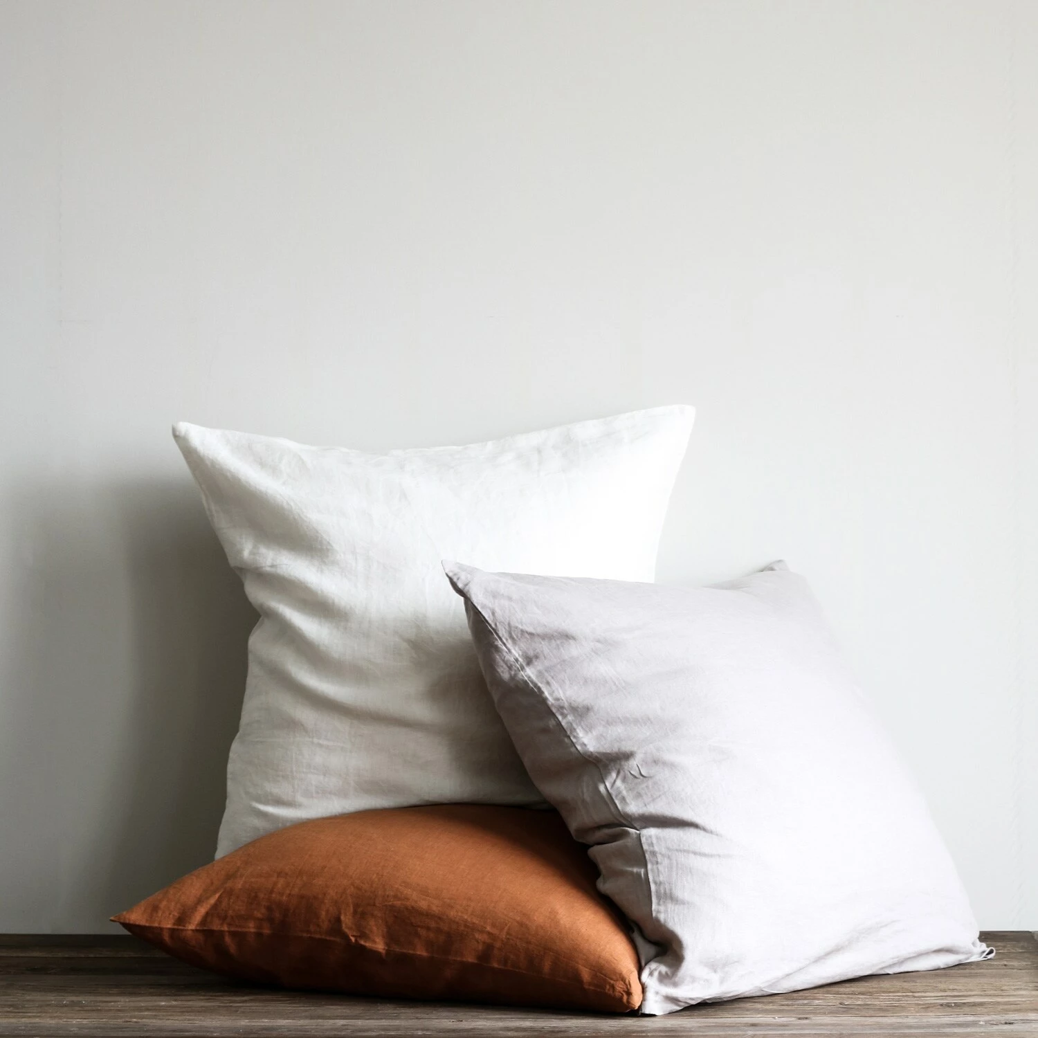 Linen Kissenbezug 65x65 Cm, Weiß – Bild 3