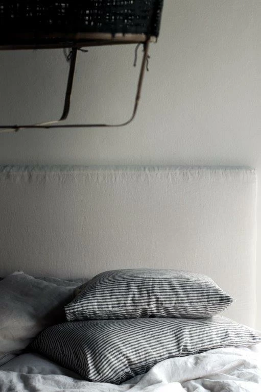 Linen Kissenbezug 50x70 Cm 2-er Set, Grau / Weiß – Bild 2