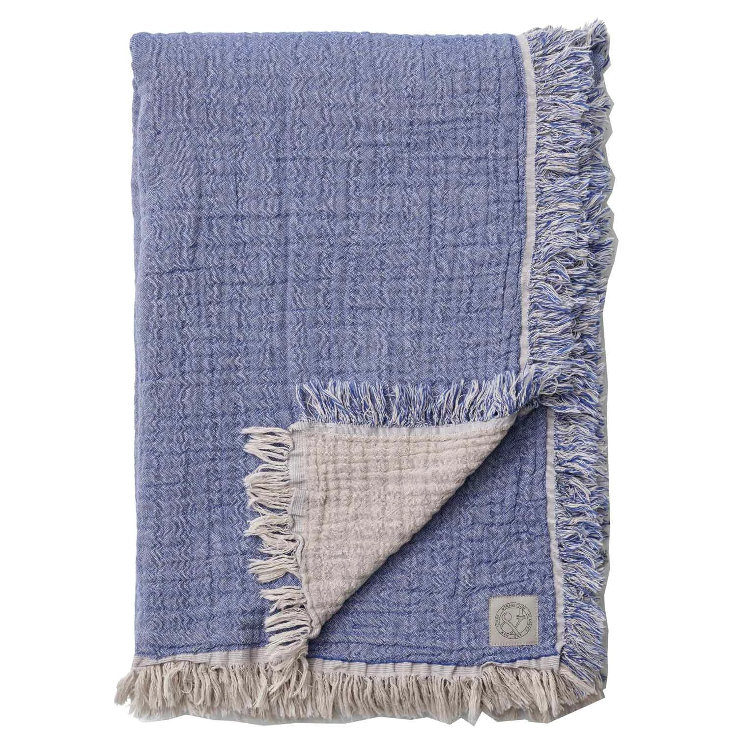 &Tradition Collect Decke SC32 260x260 Cm, Baumwolle / Cloud & Blue