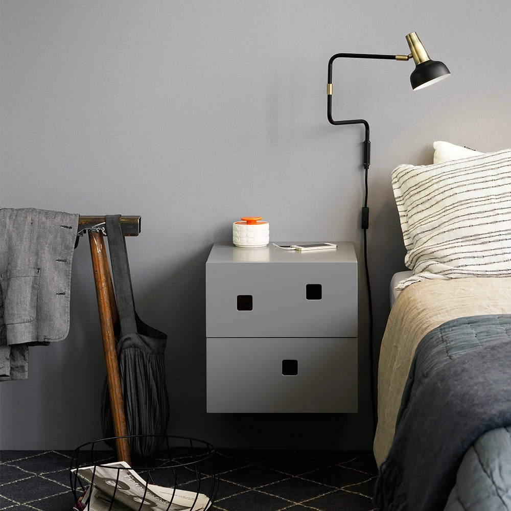 Peep S1 Wall Nachttisch, Angel White – Bild 2