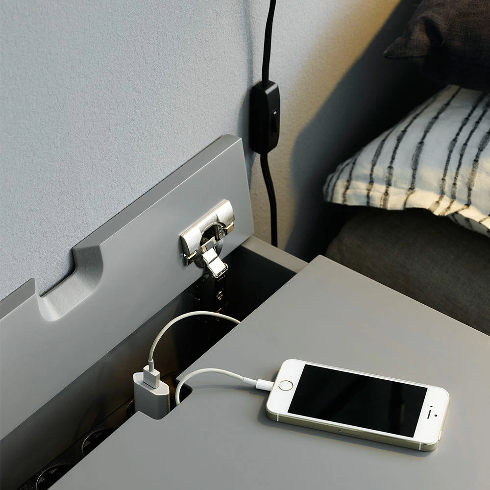 Peep S1 Wall Nachttisch, Angel White – Bild 3